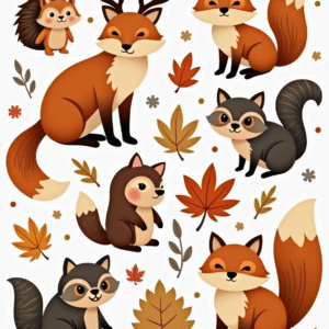 Animals & Wildlife - Sticker Sheet v55